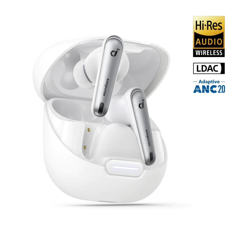 هندزفری بلوتوثی انکر سفید مدل Soundcore Liberty 4 NC A3947