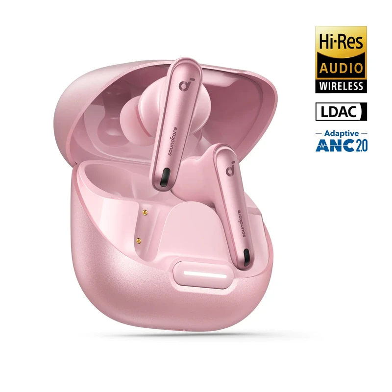 هندزفری بلوتوثی انکر  صورتی مدل Soundcore Liberty 4 NC A3947